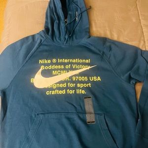Nike Sportswear Swoosh French Terry Pullover Hoodie Men's Large DB4965-499